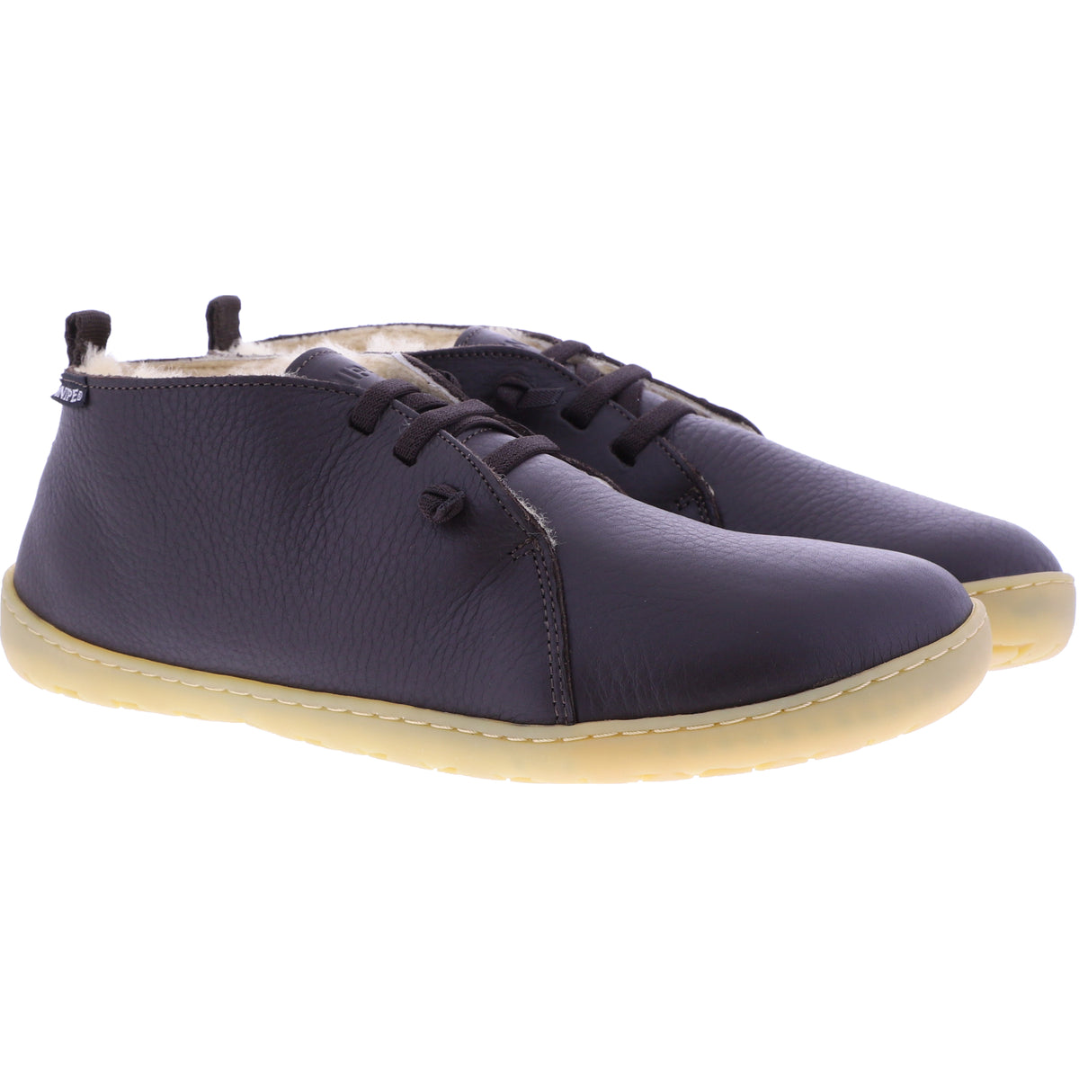 Snipe / Modell: Barefoot / Saxo-Dunkelbraun Leder / Lammfellfutter / 05287-011 / Herren Schnürer