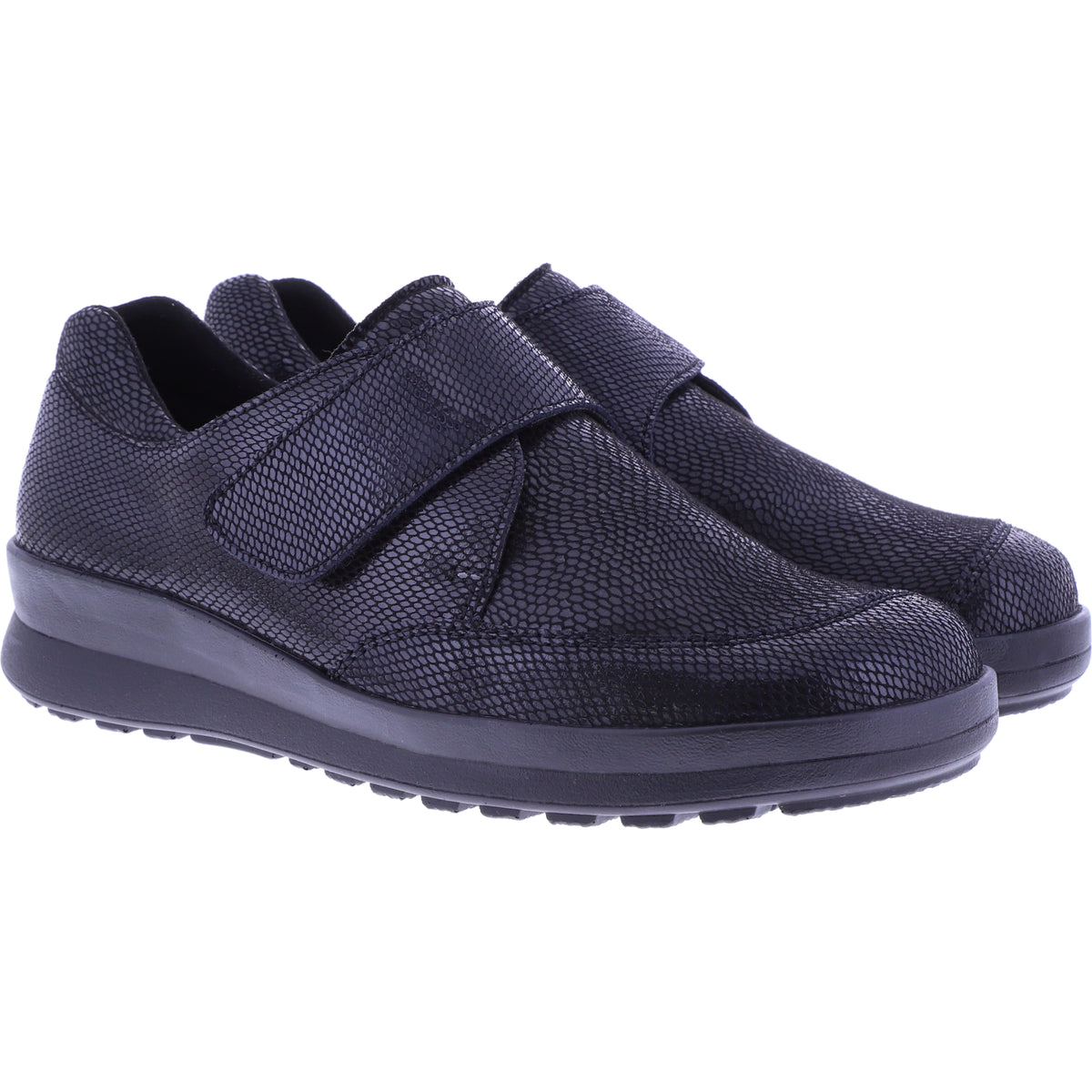 Berkemann | Venita | Schwarz-Metallic | Leder-Stretch | Leisten: Vail | 05360-912 | Damen Kletter