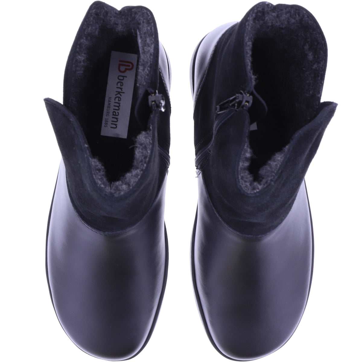 Berkemann | Gela | Schwarz Leder | Lammfellfutter | Form: Vail | 05375-077 | Damen Bootie