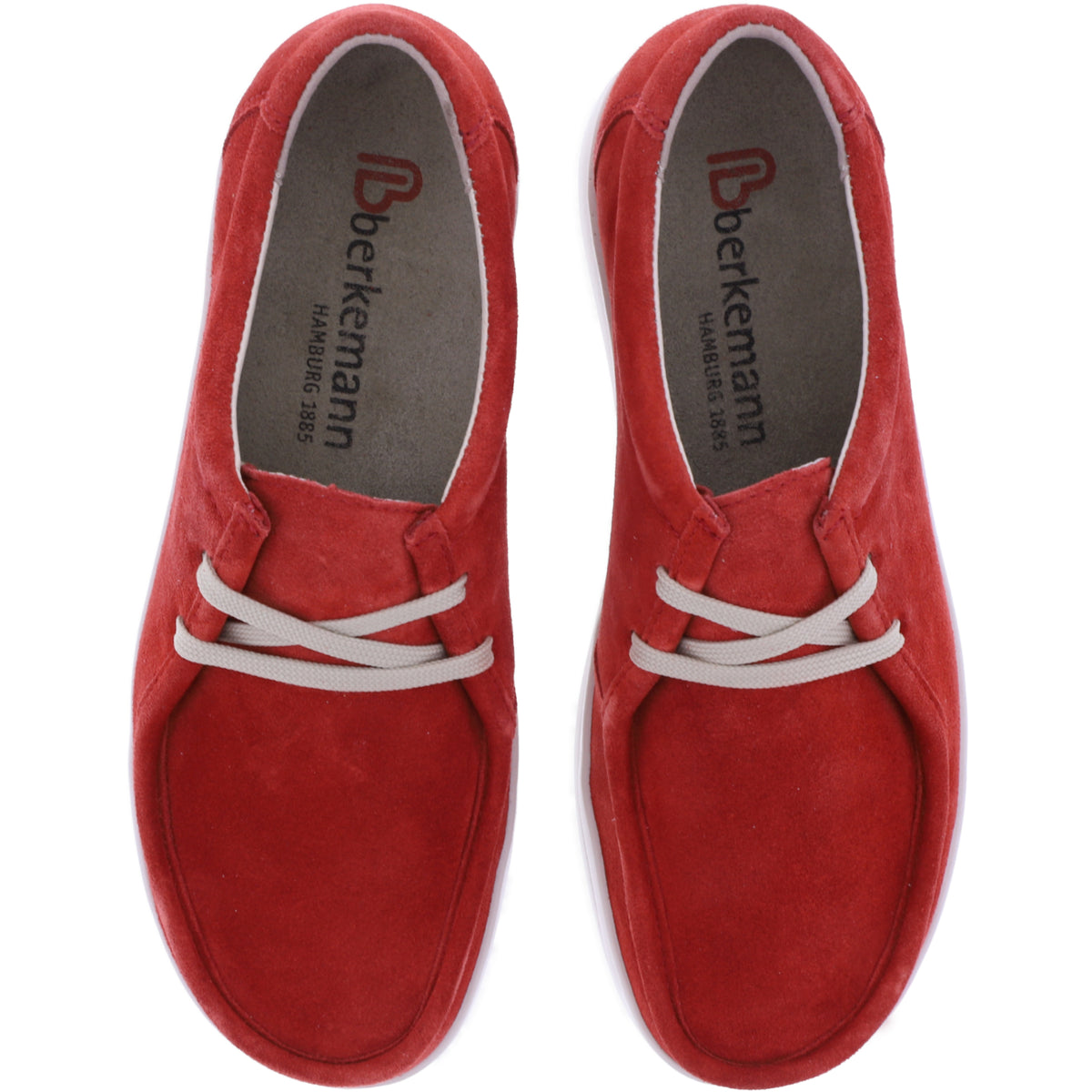 Berkemann | Ladina | Rot Velours | Leder | Weite: H | Form: Vail | 05379-250 | Damen Schnürer