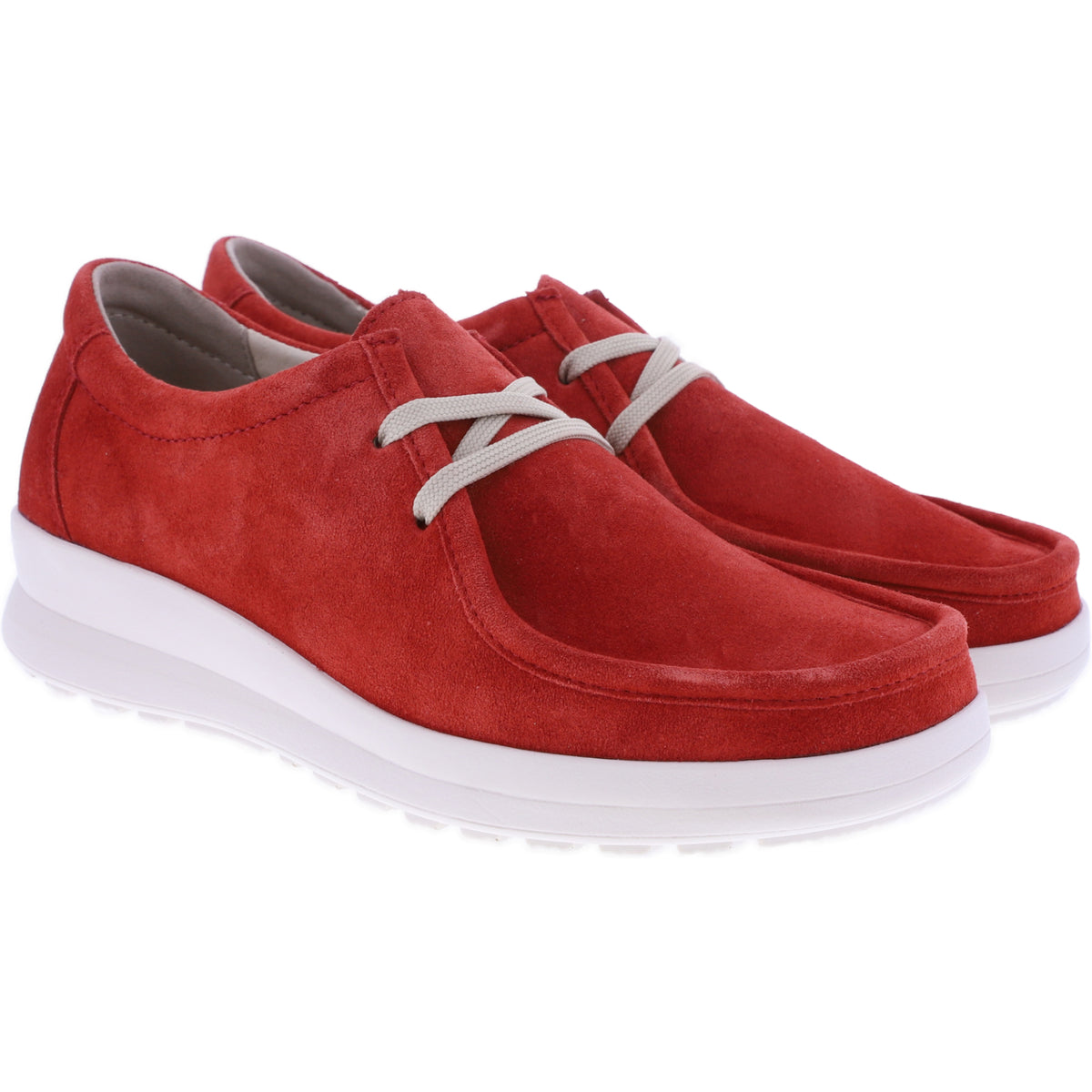 Berkemann | Ladina | Rot Velours | Leder | Weite: H | Form: Vail | 05379-250 | Damen Schnürer