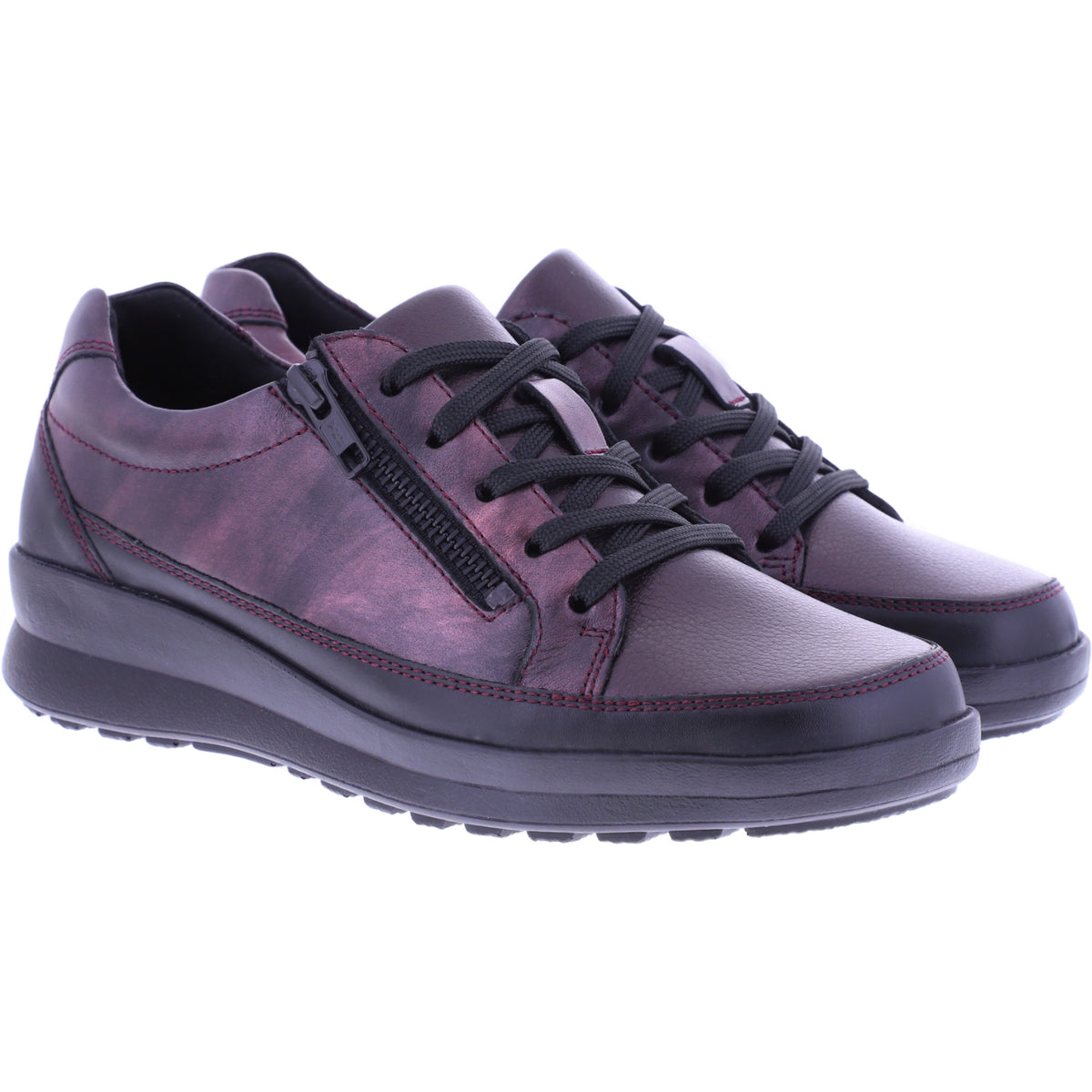 Berkemann | Namira | Rubin Shiny | Stretch-Leder | Weite: H | Form: Vail | 05381-214 | Damen Schnüre