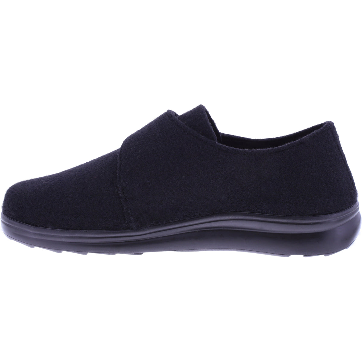 Berkemann | Ilja | Schwarz Filz | Form: Baden | 05508-958 | Herren Filzhausschuhe