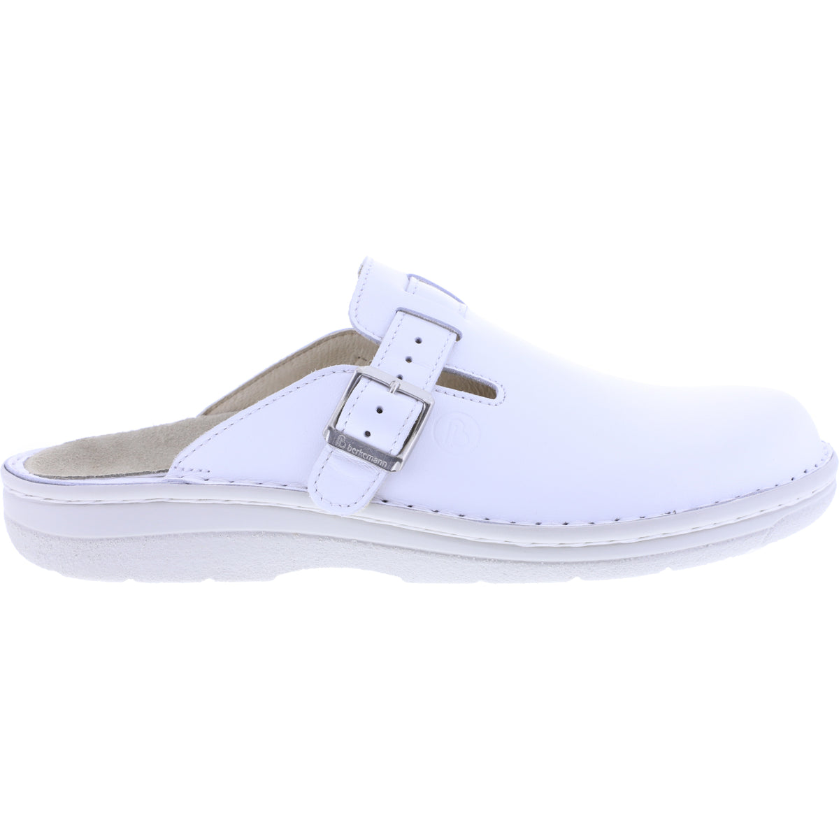 Berkemann | Modell: Max | Weiß Kalbsleder | Leisten: Biel | 05708-101 | Herren Clogs