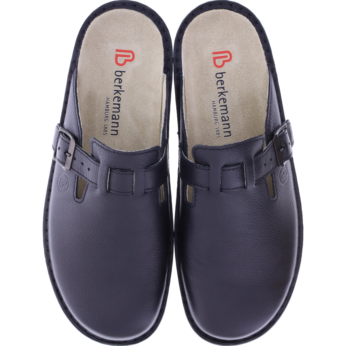 Berkemann | Modell: Max | Schwarz Kalbsleder | Leisten: Biel | 05708-900 | Herren Clogs