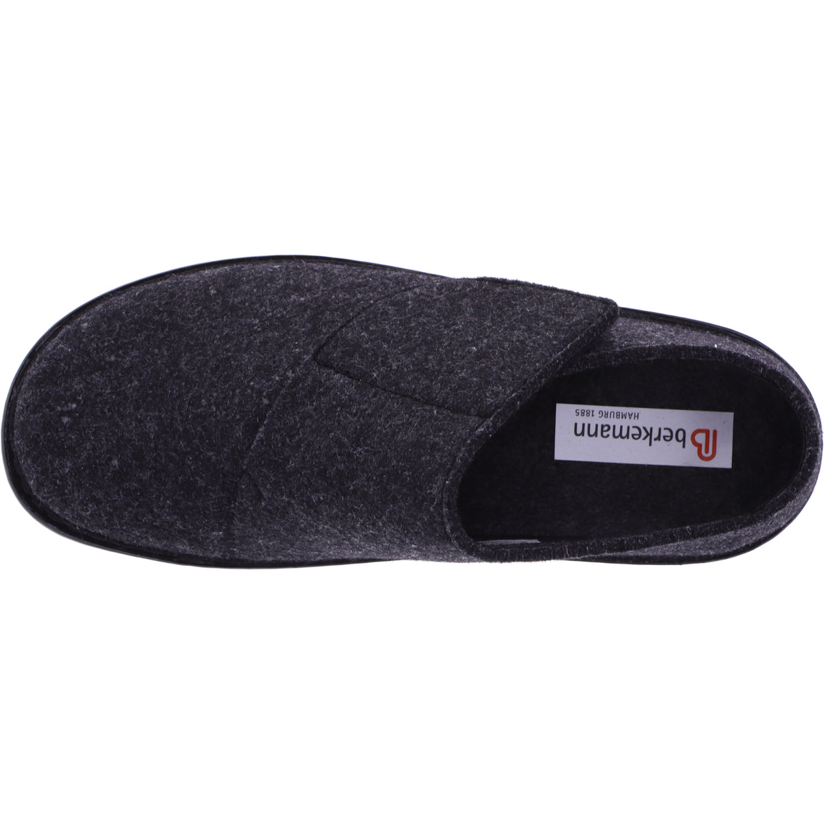 Berkemann | Modell: Balian | Dunkelgrau Filz | Leisten: Biel | 05727-937 | Herren Hausschuhe