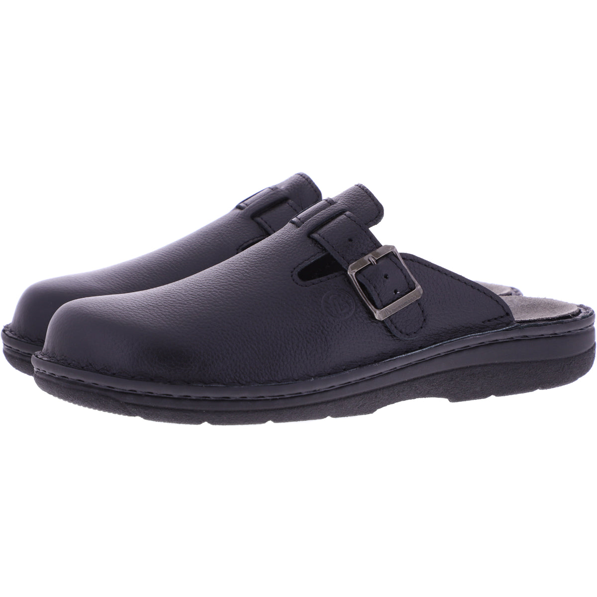 Berkemann | Modell: Max Plus | Schwarz Leder | 05729-908 | Weite: K | Herren Clogs