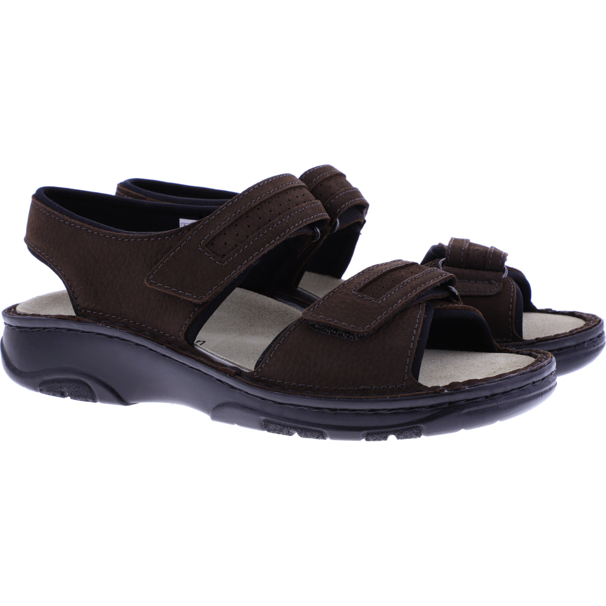 Berkemann | Modell: Fabian | Mokka Fettnubuk | Leisten: Basel | 05802-437 | Herren Sandalen