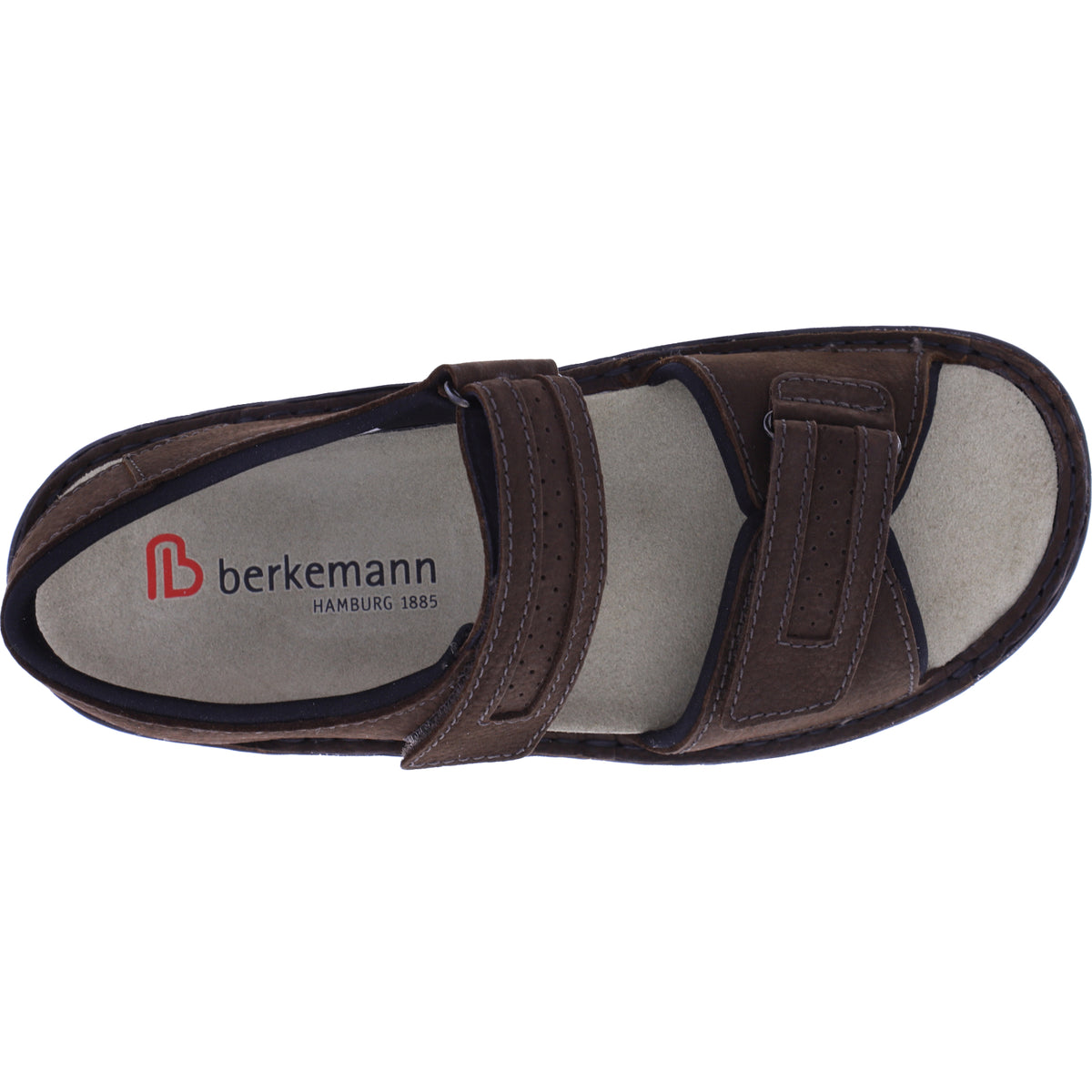 Berkemann | Modell: Fabian | Mokka Fettnubuk | Leisten: Basel | 05802-437 | Herren Sandalen
