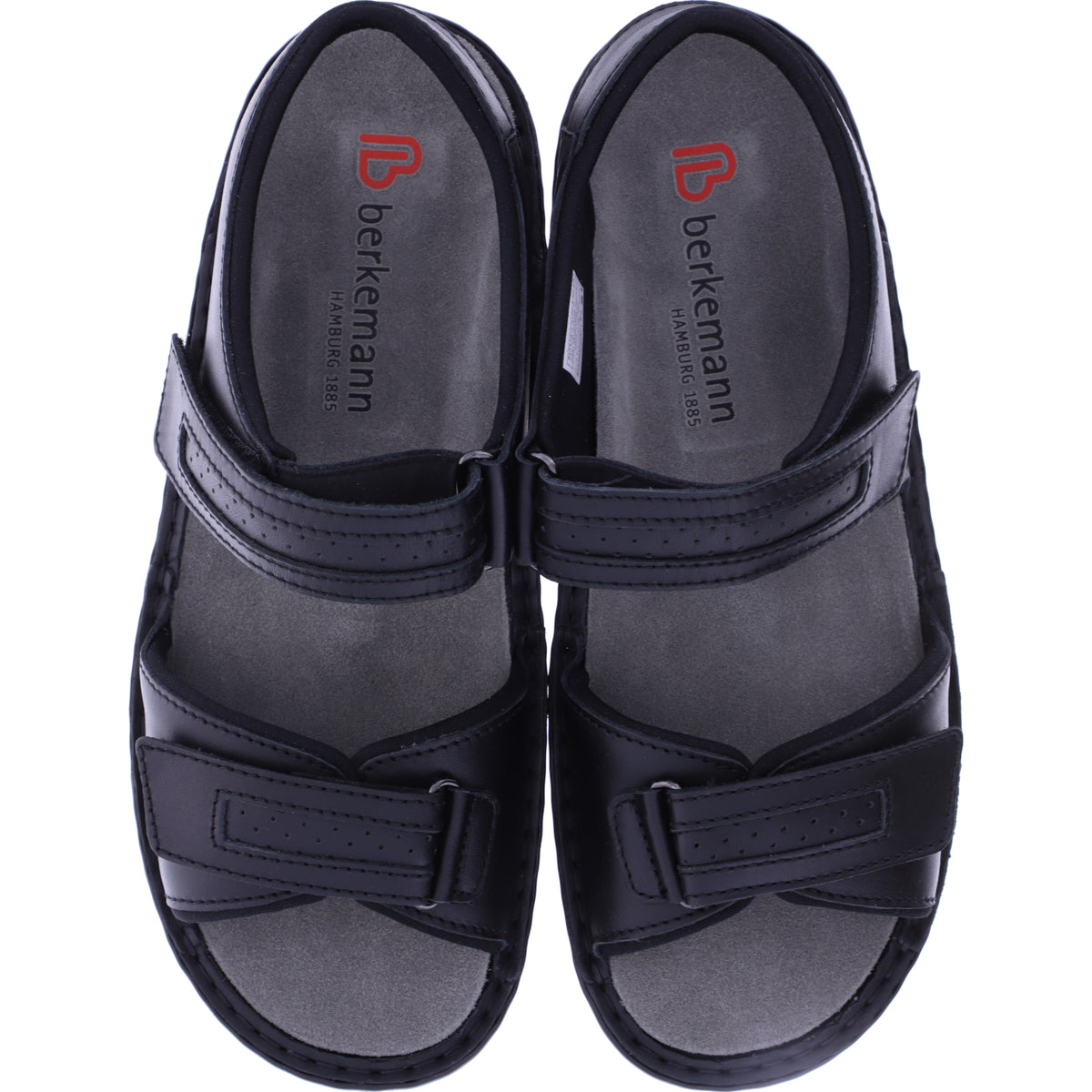 Berkemann | Modell: Fabian | Schwarz Kalbsleder | Leisten: Basel | 05802-901 | Herren Sandalen