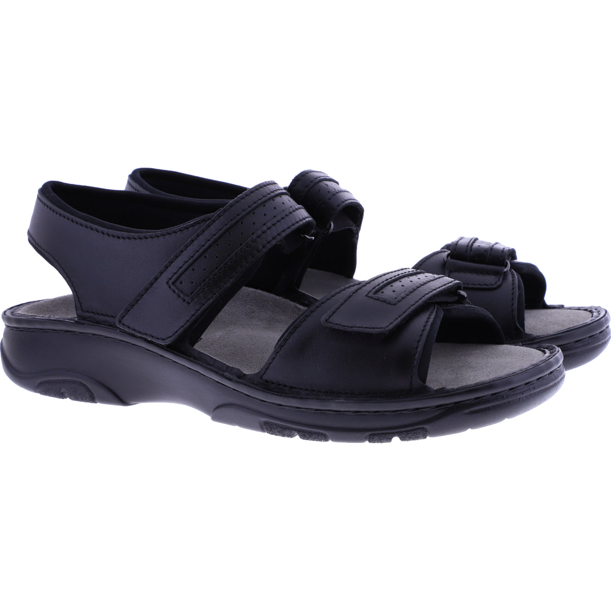 Berkemann | Modell: Fabian | Schwarz Kalbsleder | Leisten: Basel | 05802-901 | Herren Sandalen
