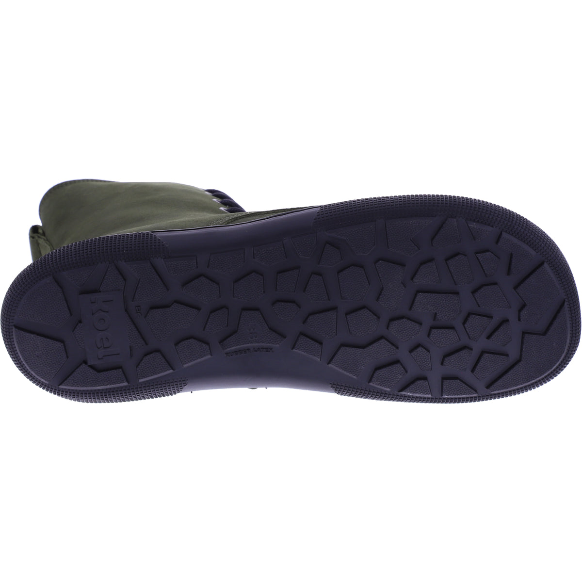 Koel | Faro | Khaki | Hydroleder mit Lammfellfutter | Damen Barfußstiefel