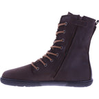 Koel | Faro | Braun | Hydroleder mit Lammfellfutter | Damen Barfußstiefel