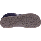 Koel | Faro | Navy Antik | Veloursleder mit Lammfellfutter | Damen Barfußstiefel