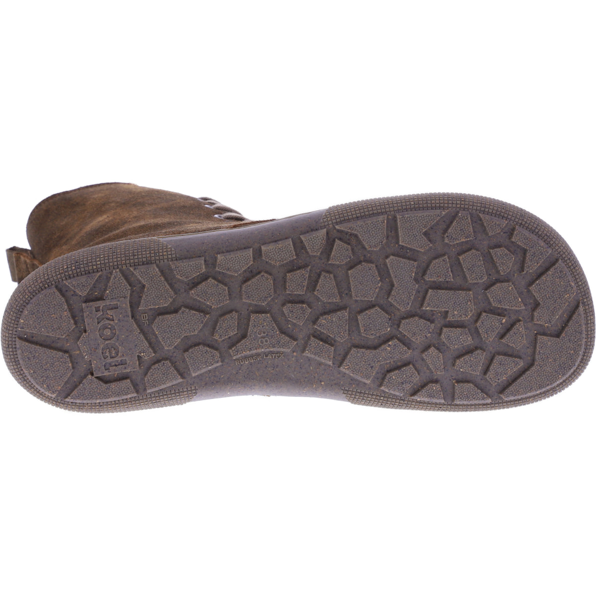 Koel | Faro | Cognac Antik | Veloursleder mit Lammfellfutter | Damen Barfußstiefel