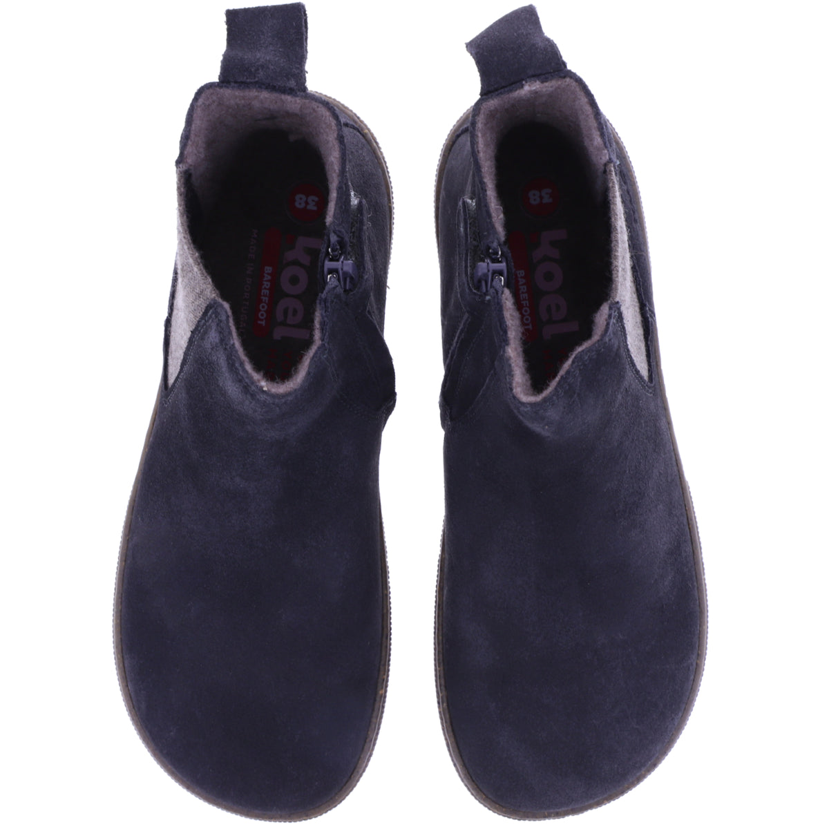 Koel | Filas | Dark Grey | Antikleder mit Merinowollfutter | Damen Barfußbooties
