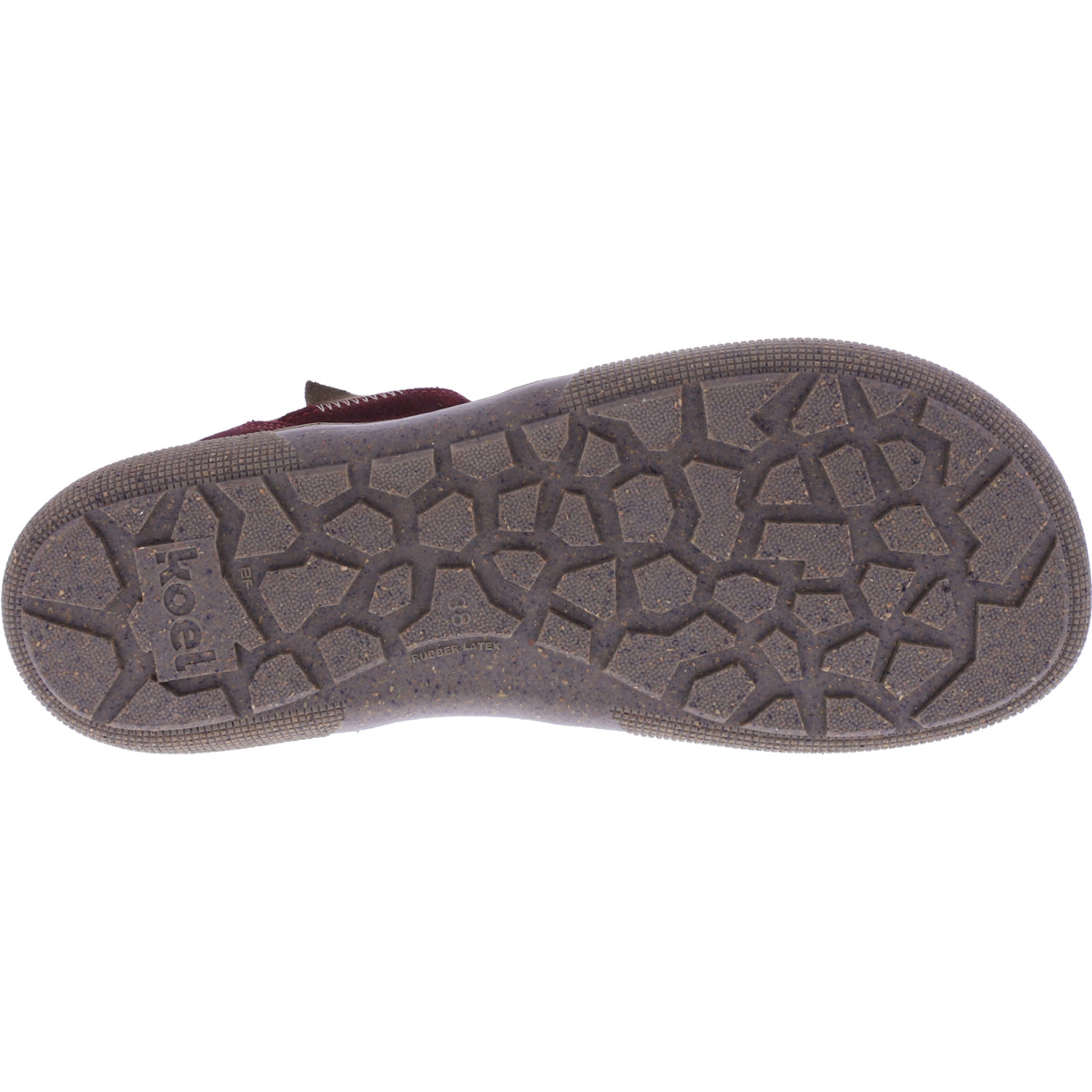 Koel | Francie | Bordo-Dunkelrot | Veloursleder | Damen Barfußschuhe