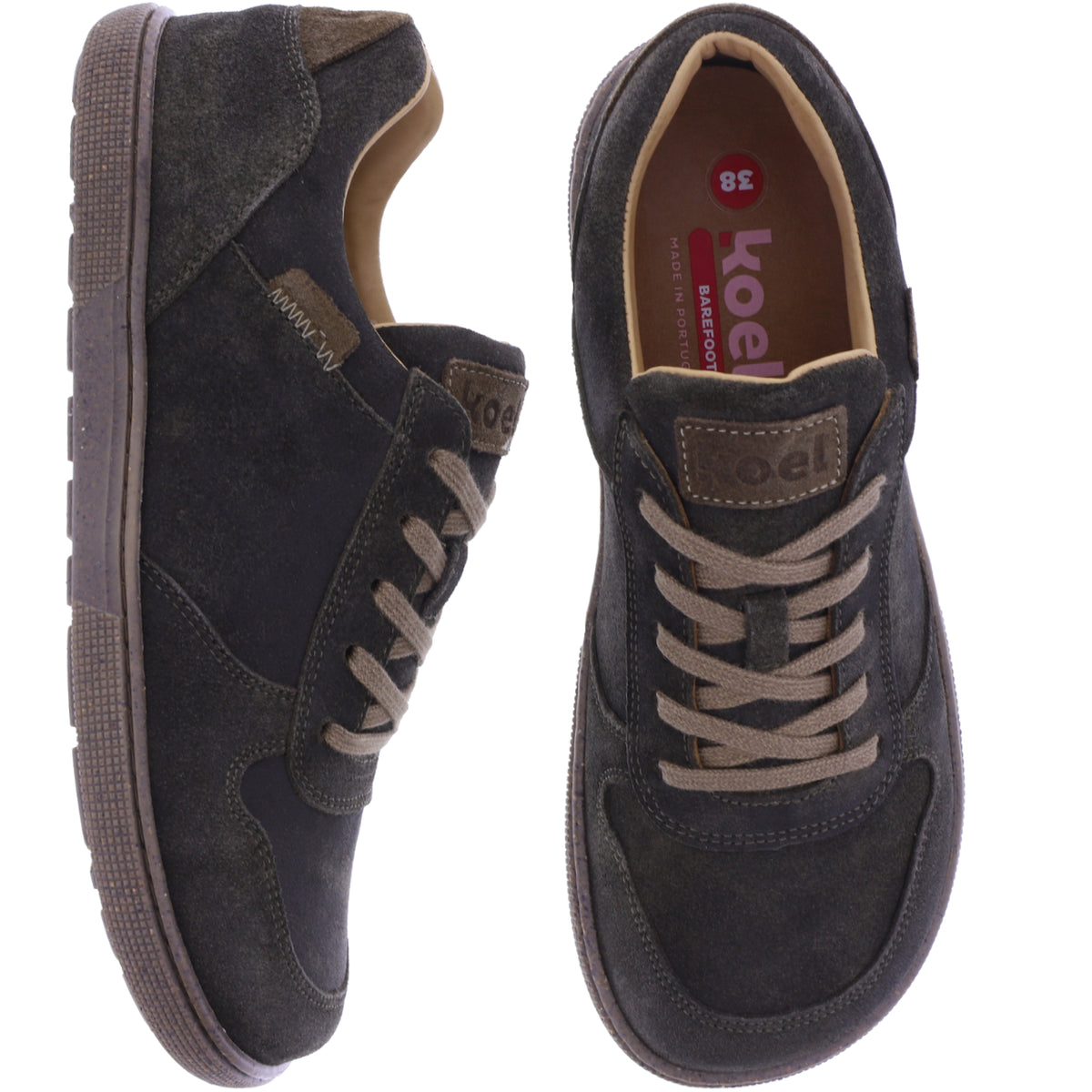 Koel | Francie | Green-Olive | Veloursleder | Damen Barfußschuhe