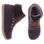 Koel | Fox | Brown-Dunkelbraun | Hydroleder mit Wollfilzfutter | Damen Barfußstiefelette