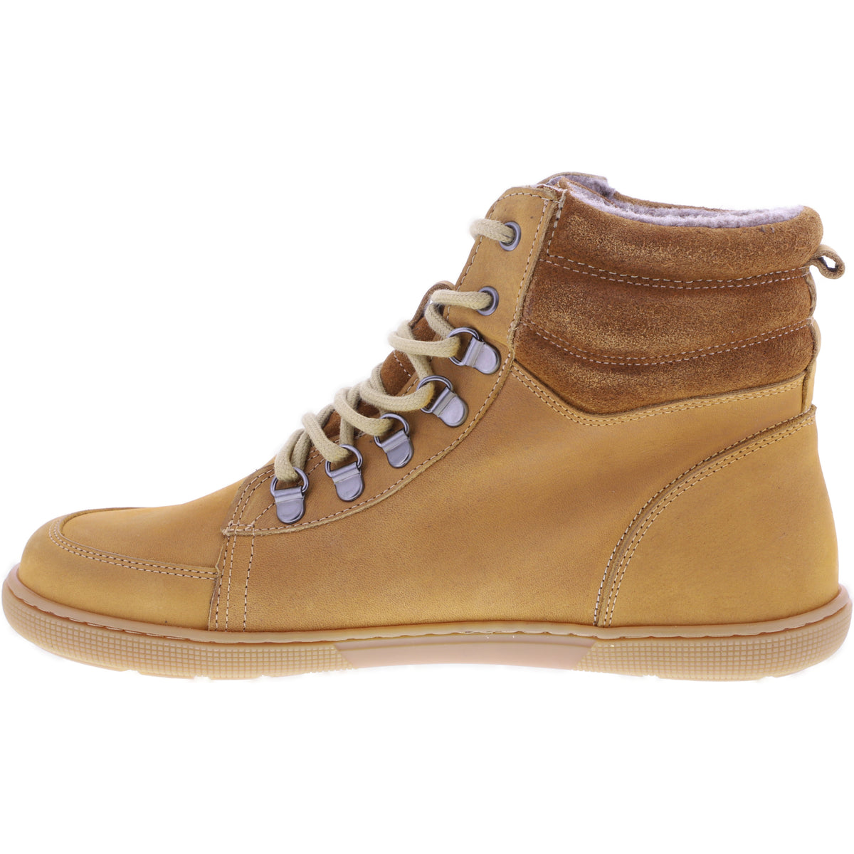 Koel | Fox | Miel-Hellbraun | Hydroleder mit Wollfilzfutter | Damen Barfußstiefelette