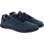 Koel | Francie | Waldgrün-Leo | Veloursleder-Wollfutter | Damen Barfußschuhe