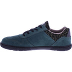 Koel | Francie | Waldgrün-Leo | Veloursleder-Wollfutter | Damen Barfußschuhe