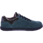 Koel | Francie | Waldgrün-Leo | Veloursleder-Wollfutter | Damen Barfußschuhe