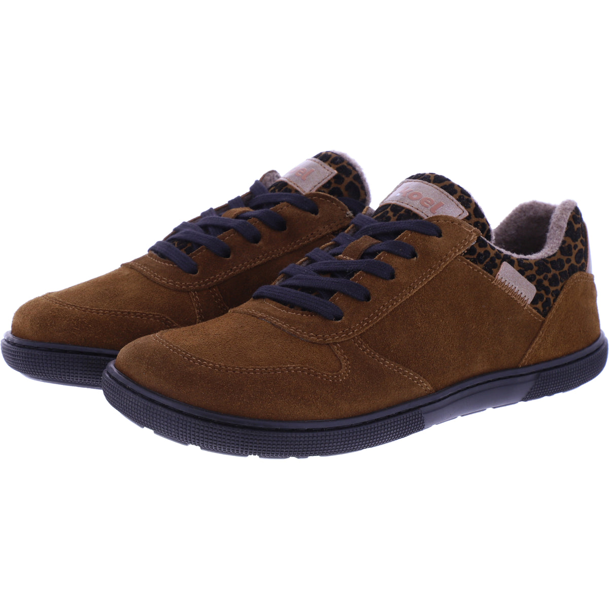 Koel | Francie | Cognac-Leo | Veloursleder-Wollfutter | Damen Barfußschuhe