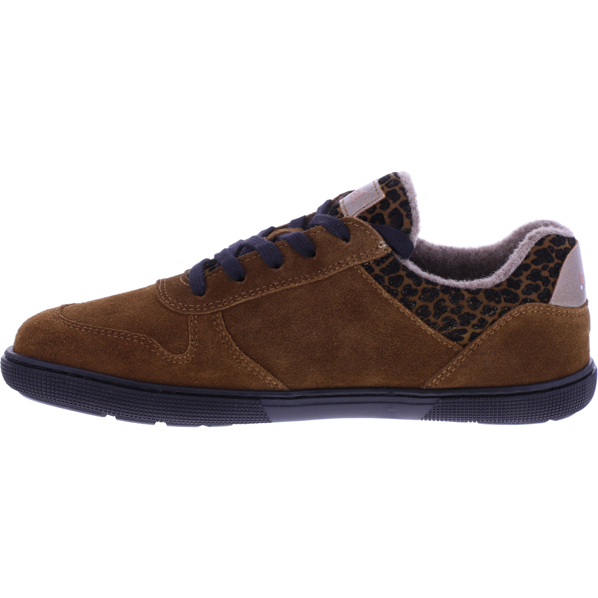 Koel | Francie | Cognac-Leo | Veloursleder-Wollfutter | Damen Barfußschuhe