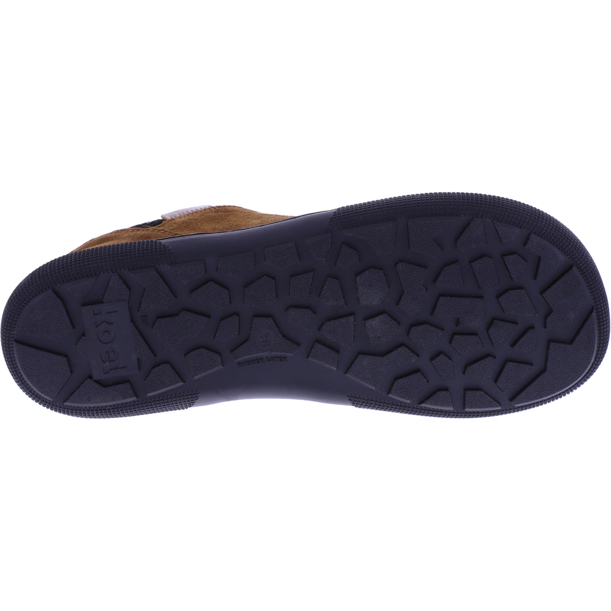 Koel | Francie | Cognac-Leo | Veloursleder-Wollfutter | Damen Barfußschuhe