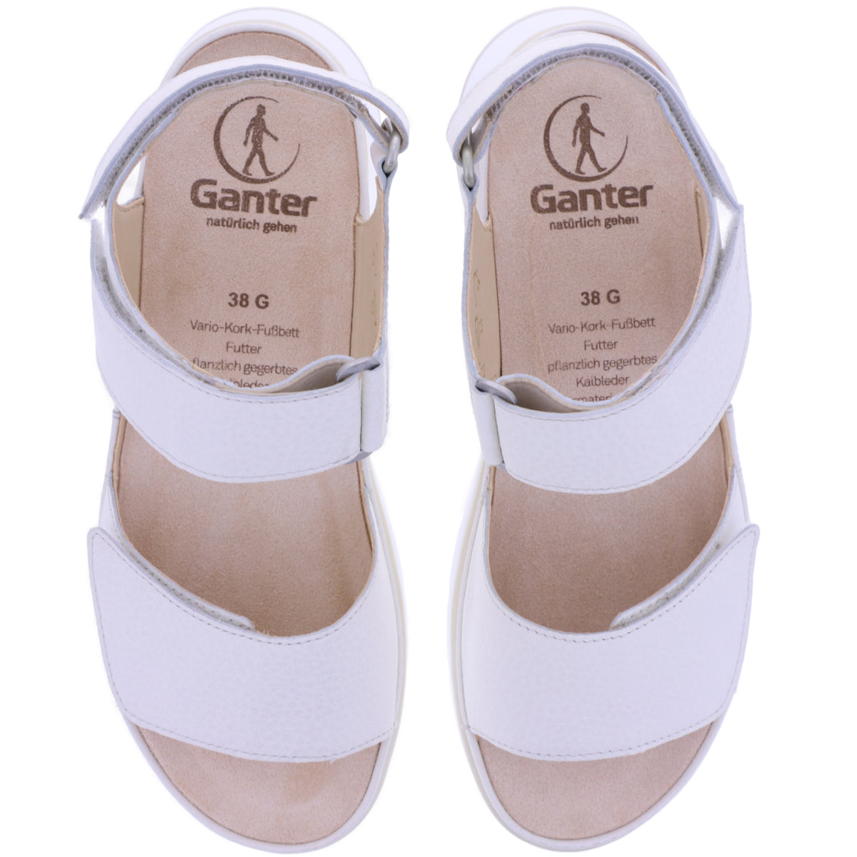 Ganter | Gianna | Waxpaper-Cremeweiß | Wechselfußbett | Weite: G | 1-200611-0800 | Damen Sandalen