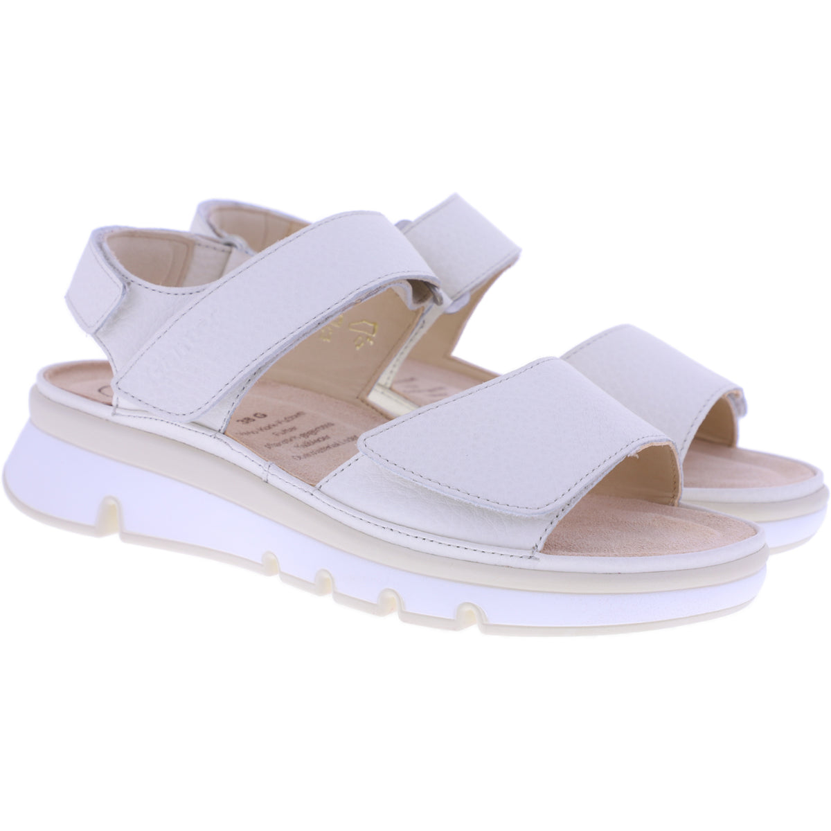 Ganter | Gianna | Waxpaper-Cremeweiß | Wechselfußbett | Weite: G | 1-200611-0800 | Damen Sandalen