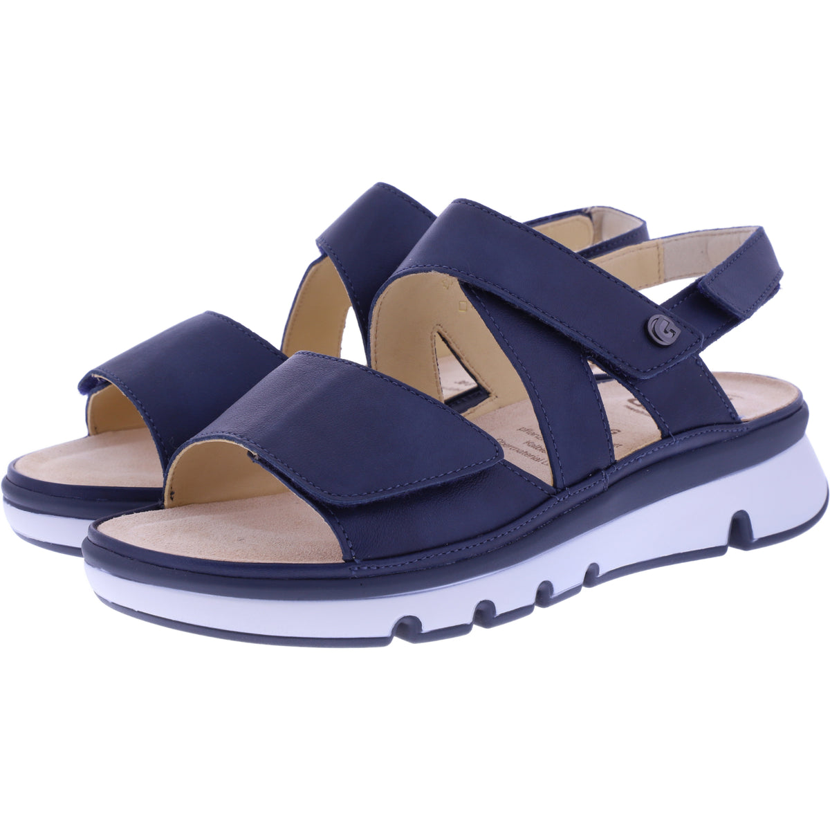 Ganter | Gianna | Dunkelblau | Kalbsleder | Wechselfußbett | Weite: G | 1-200631-3500 | Sandalen