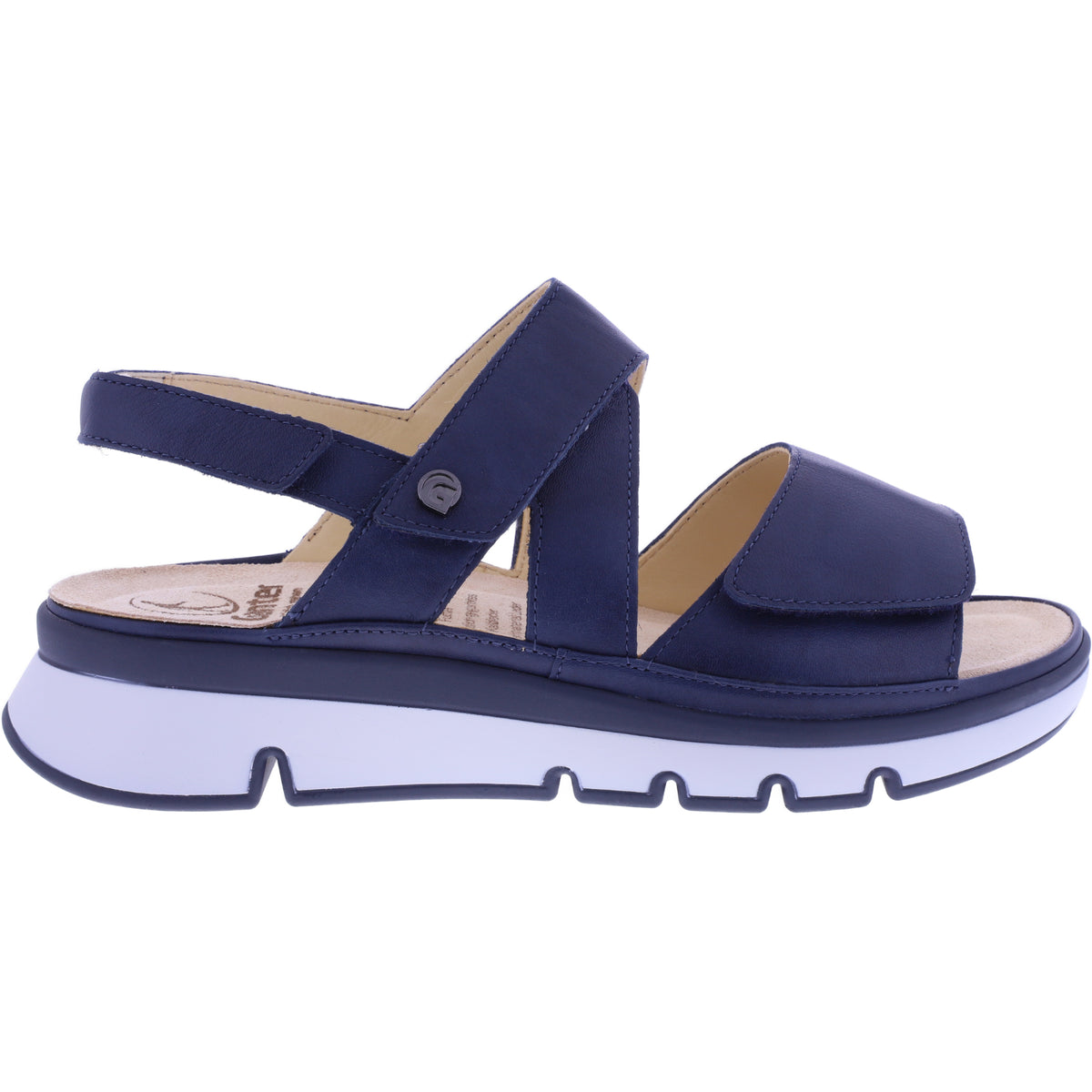 Ganter | Gianna | Dunkelblau | Kalbsleder | Wechselfußbett | Weite: G | 1-200631-3500 | Sandalen