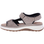 Ganter AKTIV | Holly | Taupe-Schwarz | Weite: H | Softnubuk | 1-200722-1901 | Damen Sandalen