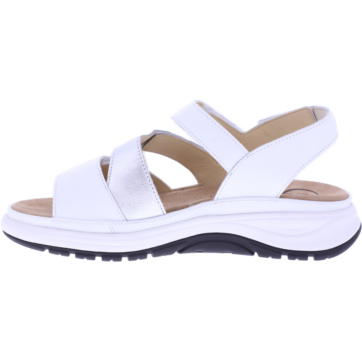 Ganter AKTIV | Holly | Milk-Silver | Weite: H | Lammleder | 1-200731-0676 | Damen Sandalen