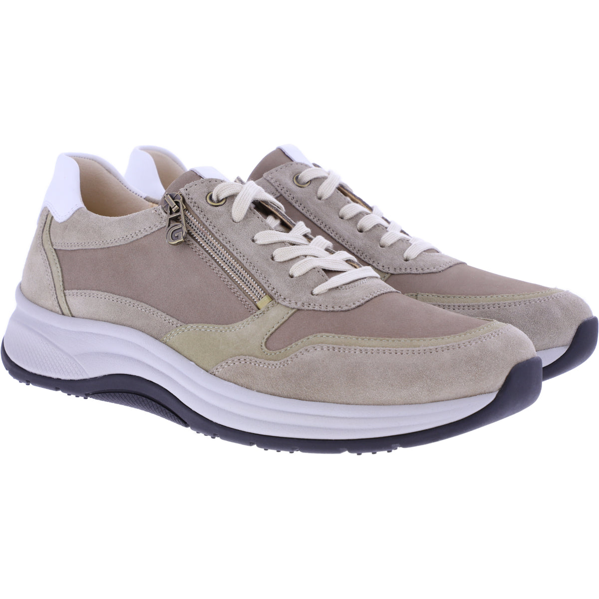 Ganter AKTIV | High Flyer | Taupe Multi | Weite: H | Kalbsleder | 1-251942-1999 Herren Schnürer