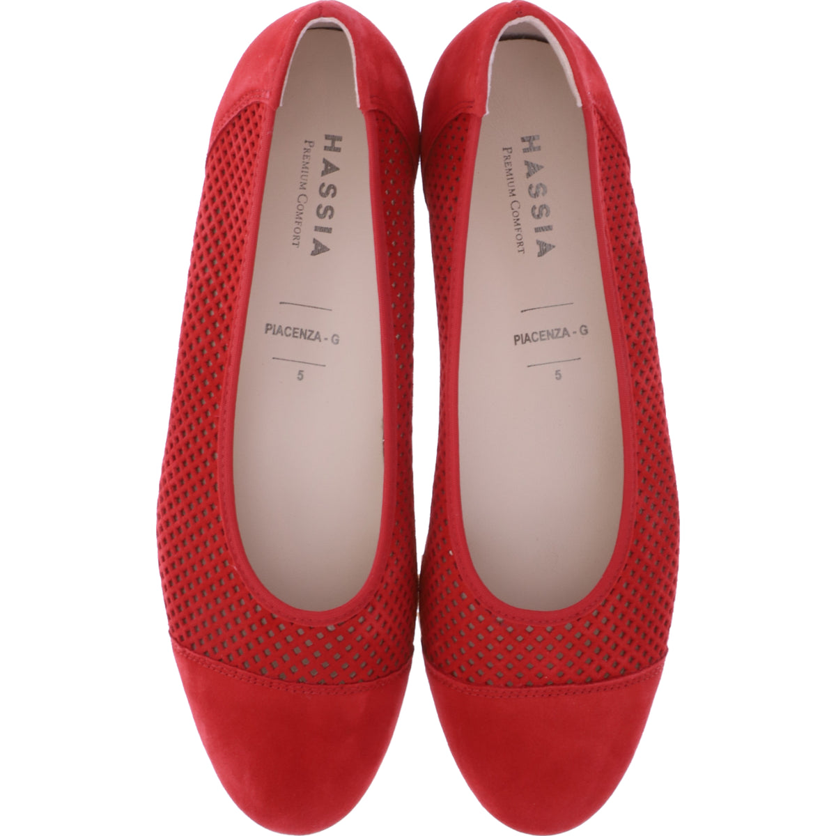Hassia / Piacenza / Chili Rot Leder / Wechselfußbett / Art: 1-301622-9400 / Damen Ballerinas
