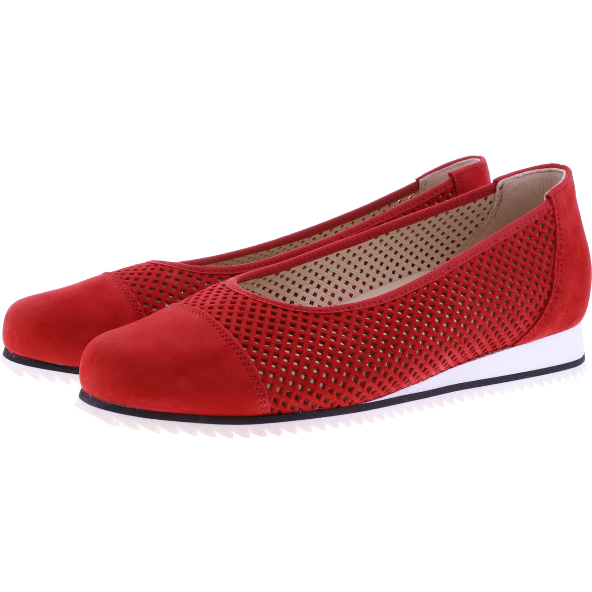 Hassia / Piacenza / Chili Rot Leder / Wechselfußbett / Art: 1-301622-9400 / Damen Ballerinas