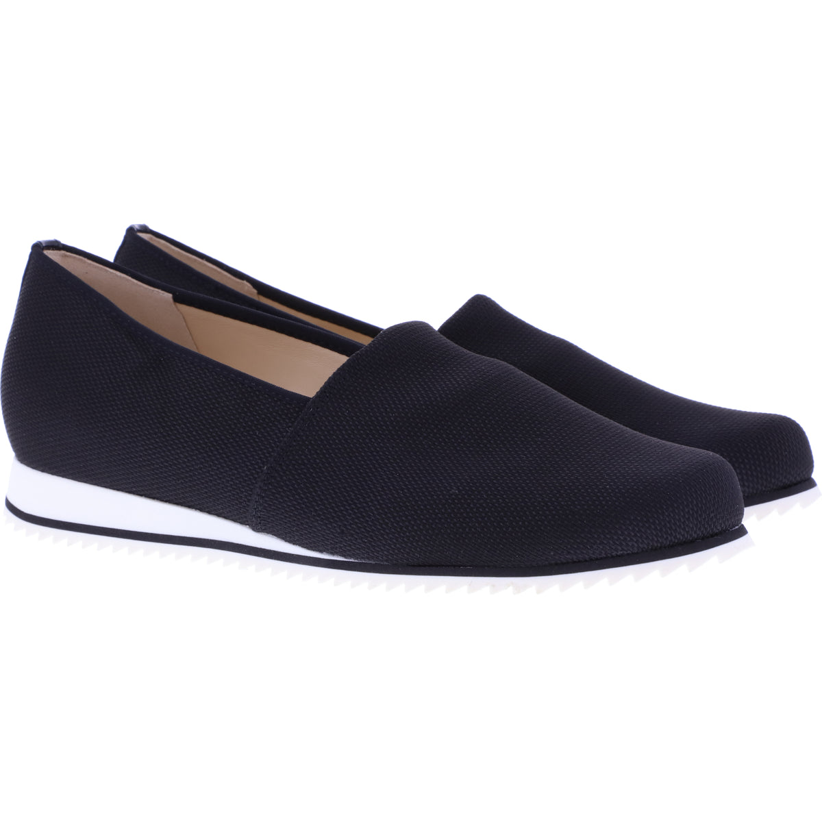 Hassia / Piacenza / Schwarz Stretch / Wechselfußbett / Art: 1-301688-0100 / Damen Slipper