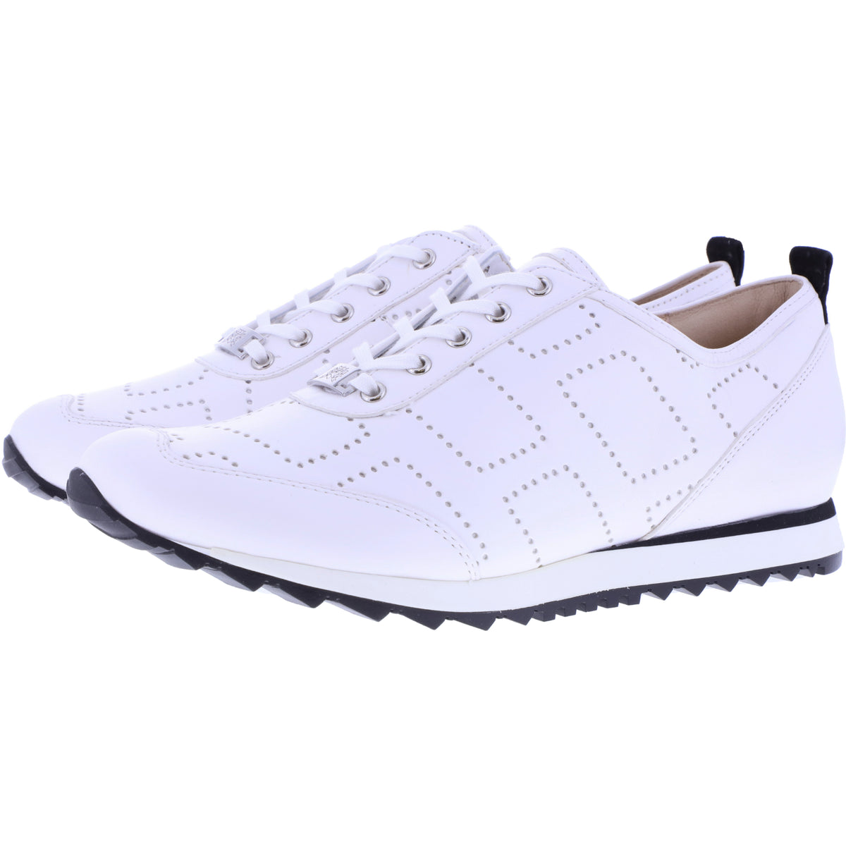Hassia / Barcelona / Milk-Schwarz Leder / Wechselfußbett / Art: 1-301951-0601 / Damen Sneakers