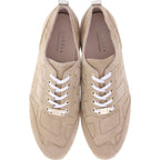 Hassia / Barcelona / Creme-Platin Leder / Wechselfußbett / Art: 1-301952-1275 / Damen Sneakers