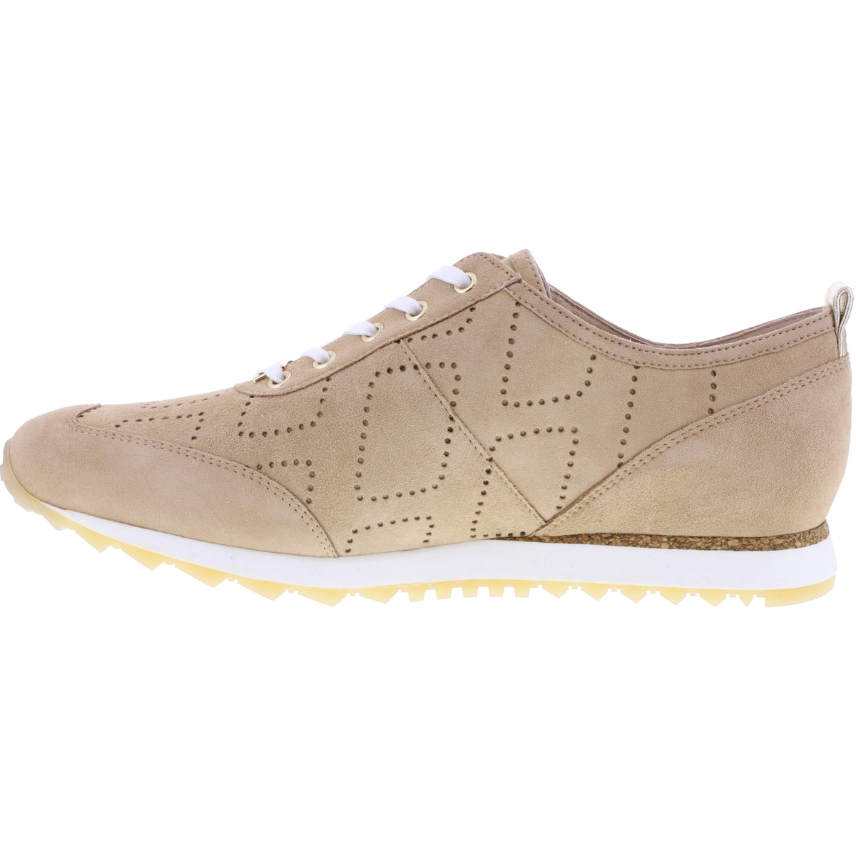 Hassia / Barcelona / Creme-Platin Leder / Wechselfußbett / Art: 1-301952-1275 / Damen Sneakers