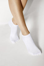 Birkenstock Damen Sneaker Socken - Cotton Sole Sneaker - 2er Pack - Weiss