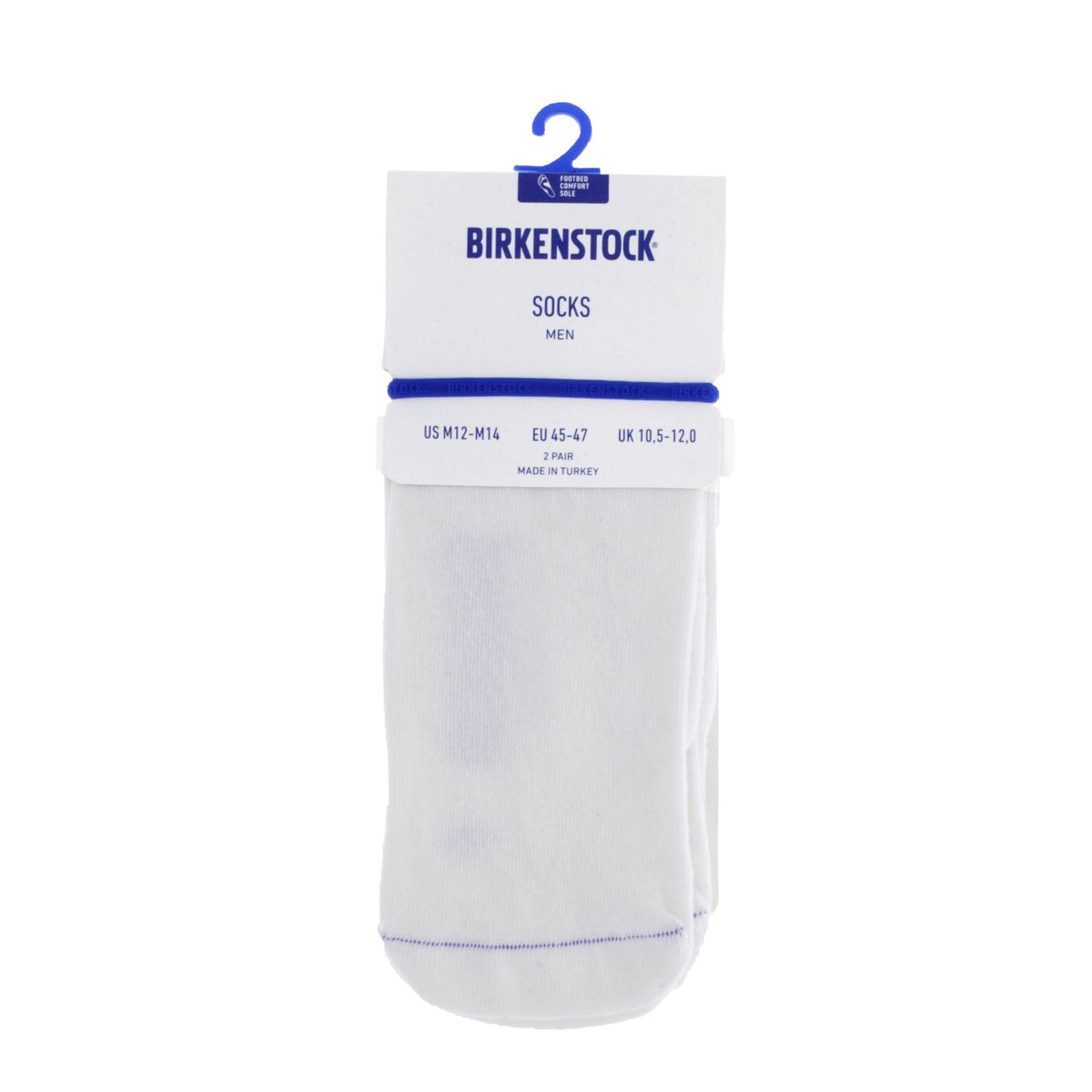 Birkenstock Herren Sneaker Socken - Cotton Sole Sneaker - 2er Pack - Weiss