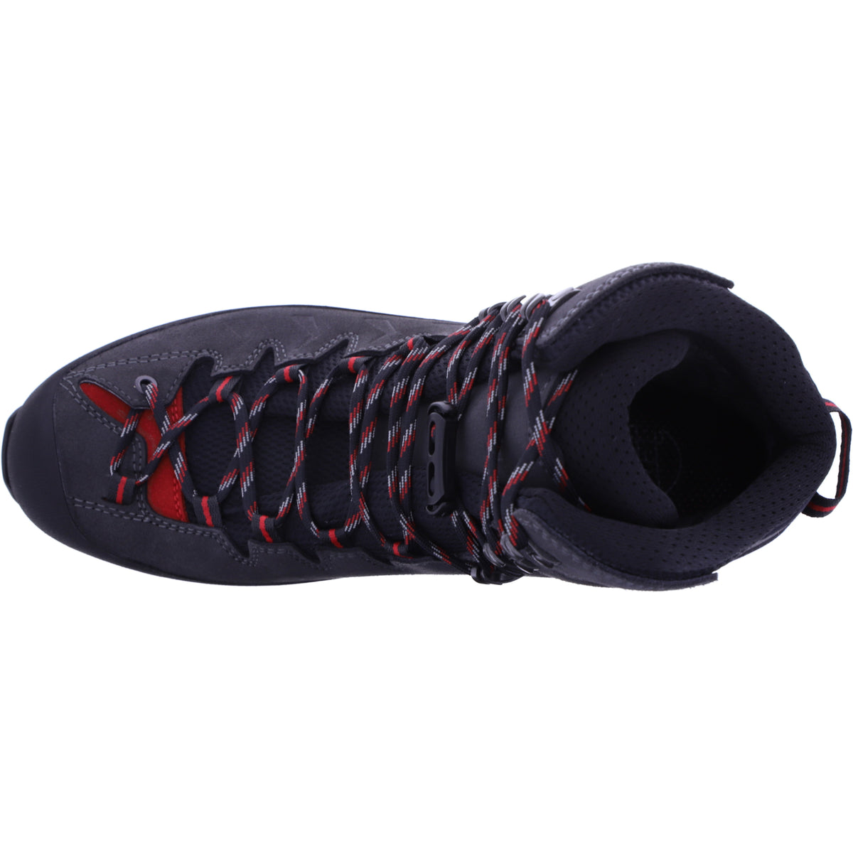Hanwag / Modell: Makra Pro GTX / Asphalt-Red / Leder / GORE-TEX® / Herren Wanderstiefel