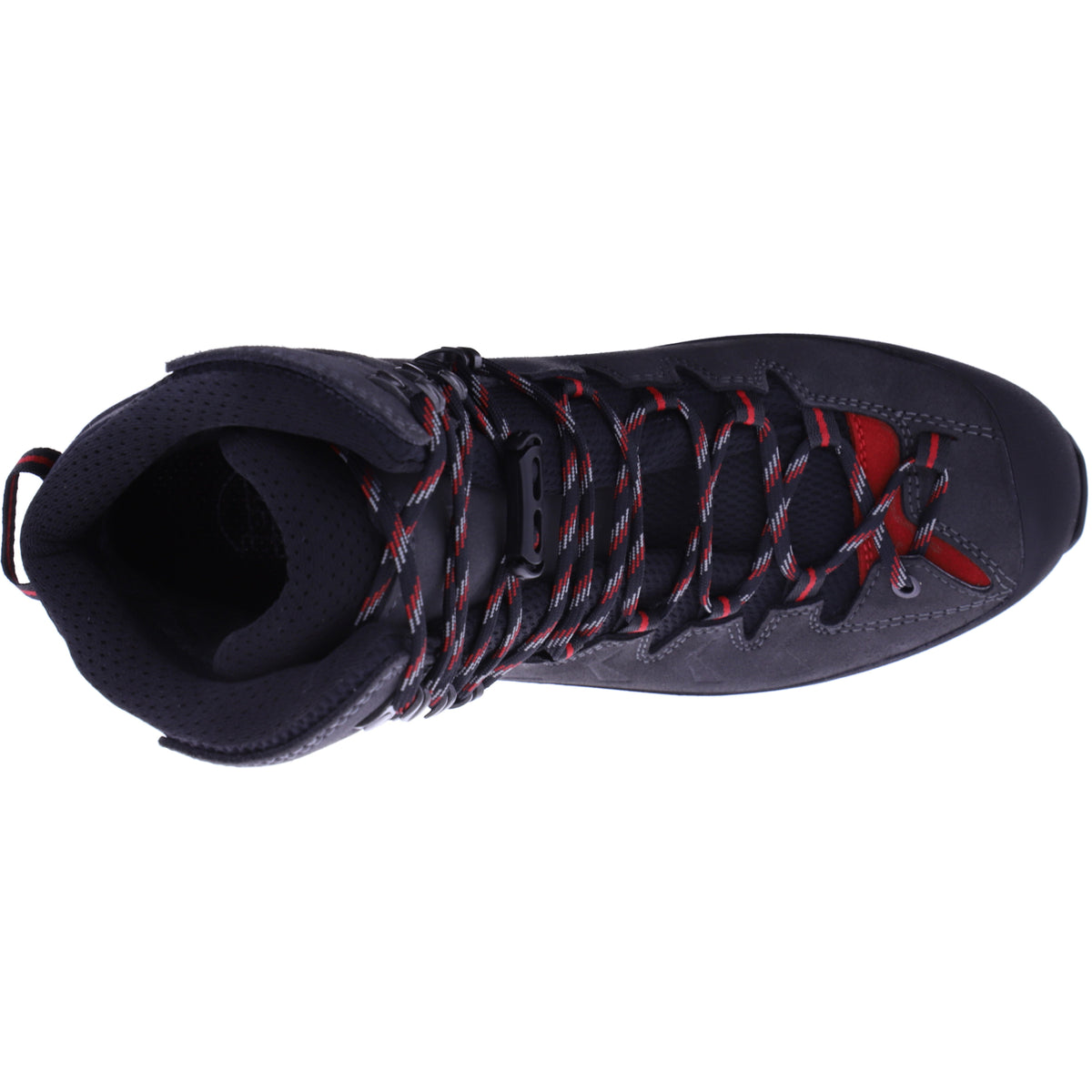 Hanwag / Modell: Makra Pro GTX / Asphalt-Red / Leder / GORE-TEX® / Herren Wanderstiefel