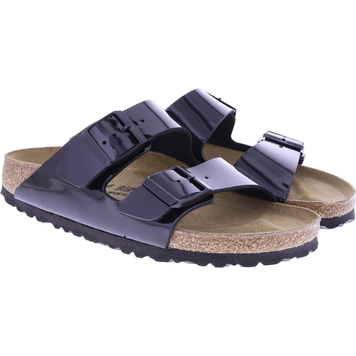 Birkenstock | Arizona | Schwarz Lack | Birko-Flor | Weite: Schmal | 1005292 | Damen