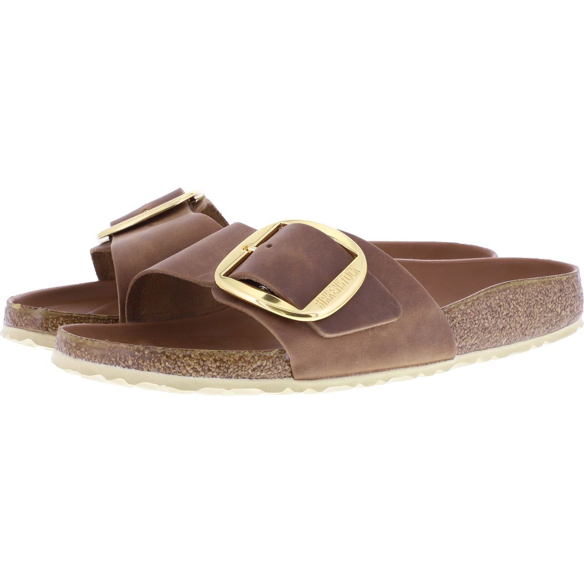 Birkenstock | Madrid Big Buckle | Cognac-Braun | Leder | Weite: Schmal | 1006525 | Damen Sandalen
