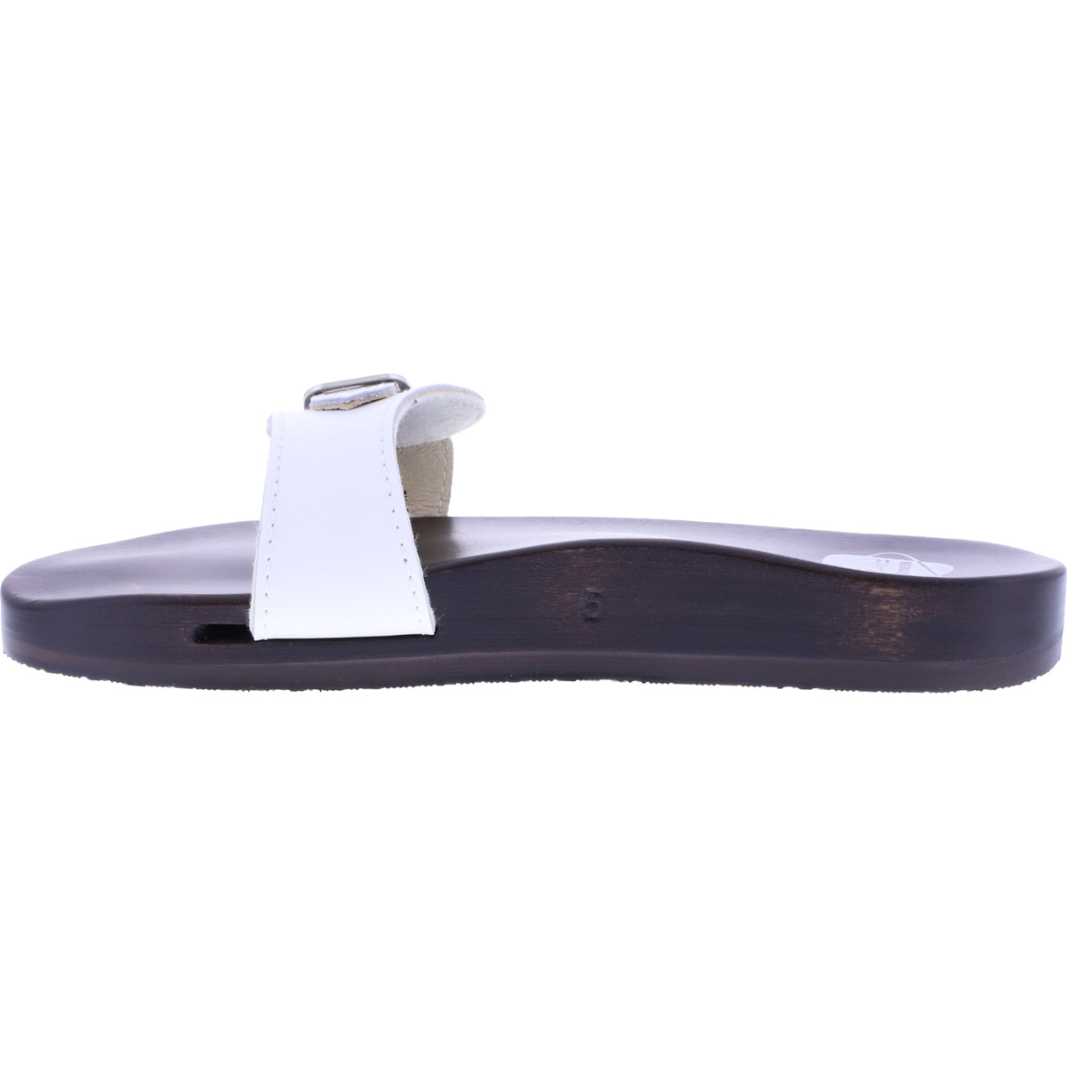 Berkemann / Original-Sandale / Weiß Glattleder / Sohle: Braun / Art: 10100-100 / Unisex